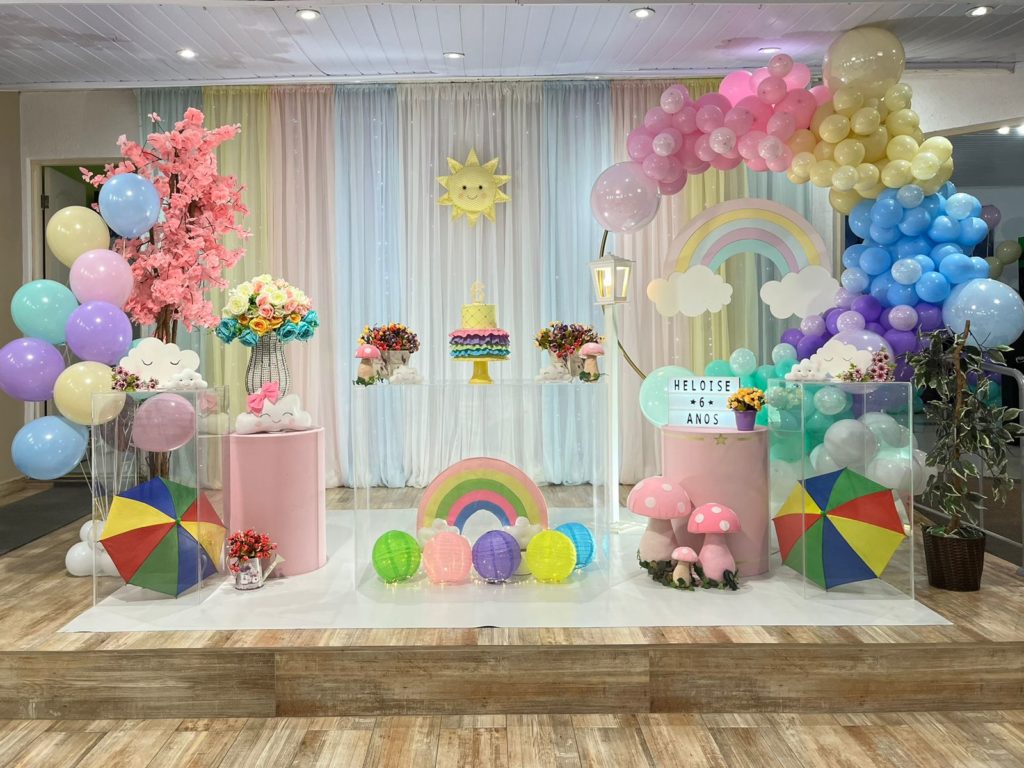 Decoração minimalista para aniversário Infantil