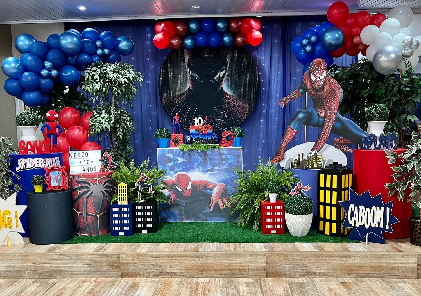 Decoração Homem Aranha Buffet Agua Verde.